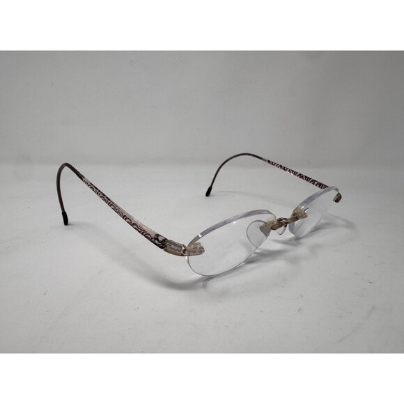 Silhouette SPX 1520 Pink Brown Rimless Eyeglass Frames 50-21-135 Austria Made main image 10
